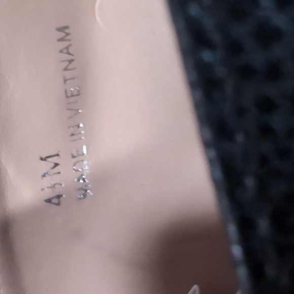 Paolo Black Leather Women's Shoes with Gold Chain - Picture 4 of 4